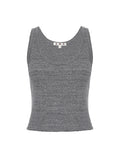 Crop Rib Tank (Heather Grey)