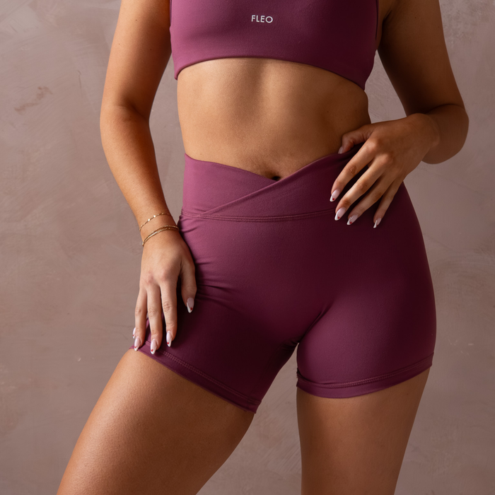Nocturne Crossover Short 5" No Front Seam - High Rise by FLEO - 3
