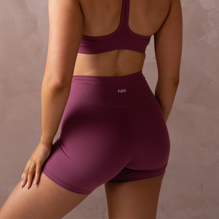 Nocturne Crossover Short 5" No Front Seam - High Rise by FLEO - 4