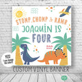 dinosaur birthday backdrop for kids partys