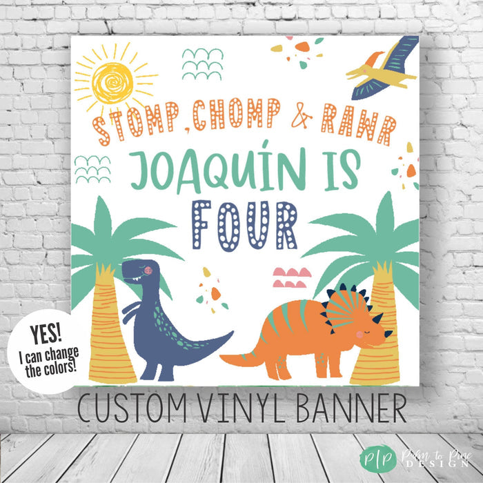 dinosaur birthday backdrop for kids partys