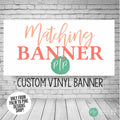 Custom Vinyl Birthday Banner, Please Read Description