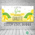 Lemon birthday party banner personalized decorations