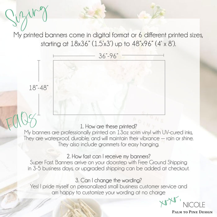 Customizable Surprise Party Sign