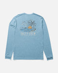 Day Off Ls Sunshirt - Blue Heather