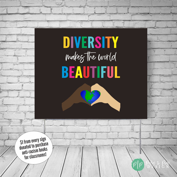 Diversity & Human Rights Yard Sign