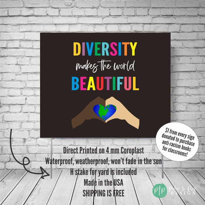 Diversity & Human Rights Yard Sign