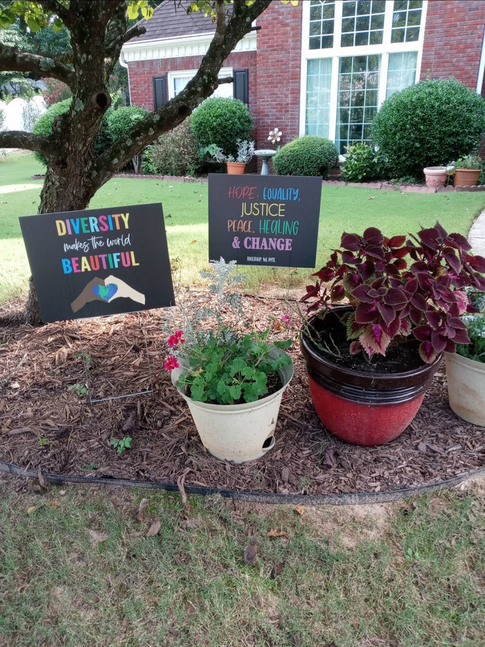 Diversity & Human Rights Yard Sign