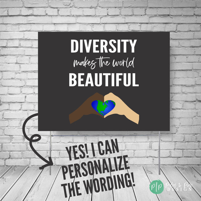 Diversity & Human Rights Yard Sign