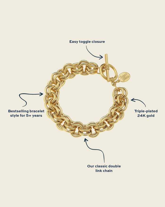 Double Link Chain Bracelet