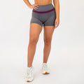 Heather Volcanic and Amaranth Double Take Spandex Shorts -1