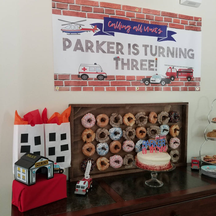 Emergency Vehicle Birthday Invitation
