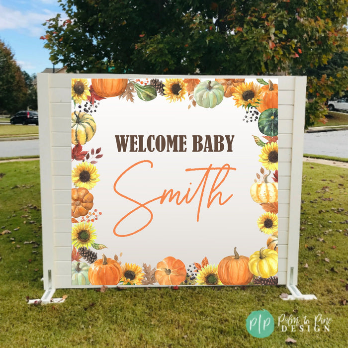 Fall Harvest Birthday Banner