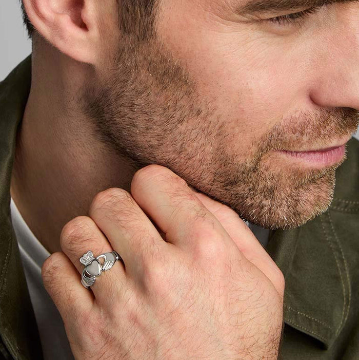 Gents Heavy Claddagh Ring