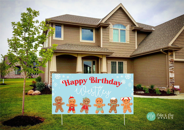 Gingerbread Man Banner