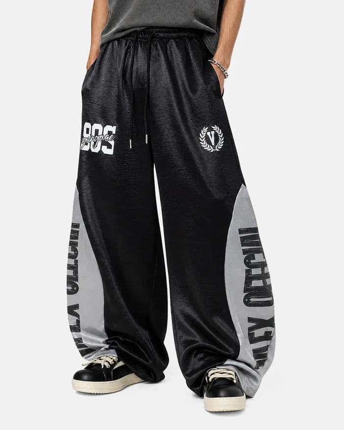 Glossy Contrast Barrel Sweatpant | Inflation Streetwear