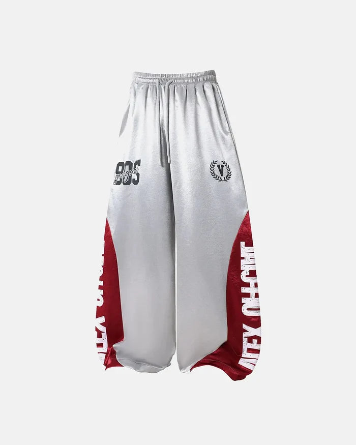 Glossy Contrast Barrel Sweatpant | Inflation Streetwear