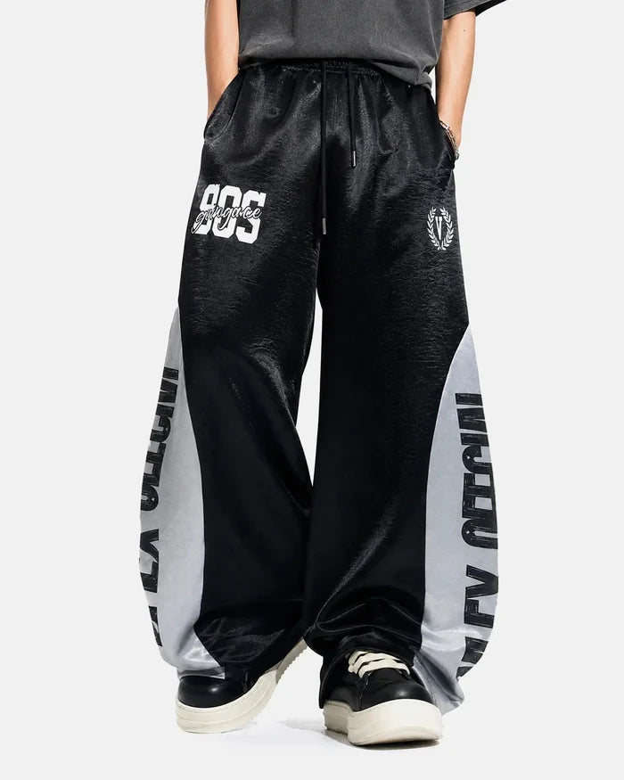 Glossy Contrast Barrel Sweatpant | Inflation Streetwear