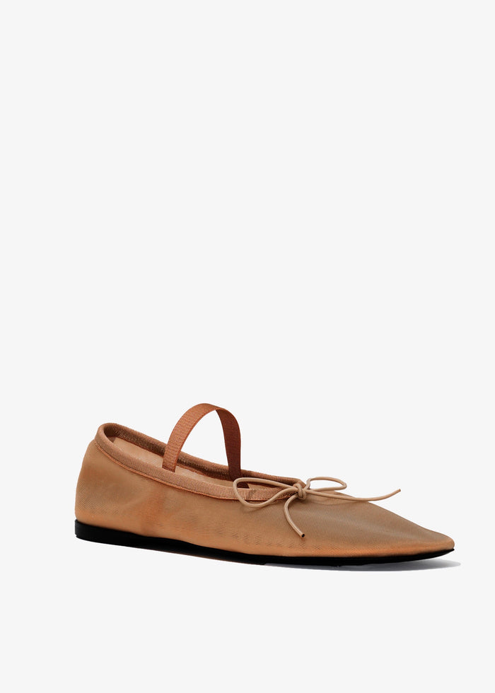 Glove Ballet Flats (Mesh Terracotta)