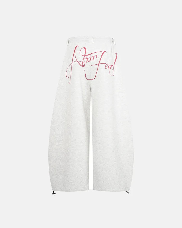 Gothic Script Baggy Sweatpants | Inflation Streetwear