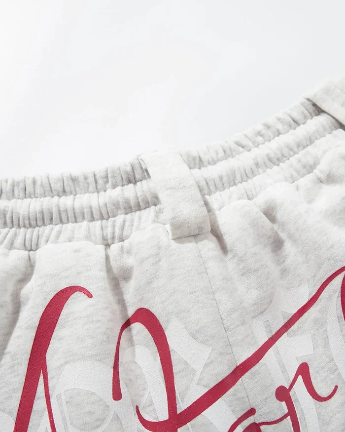 Gothic Script Baggy Sweatpants | Inflation Streetwear