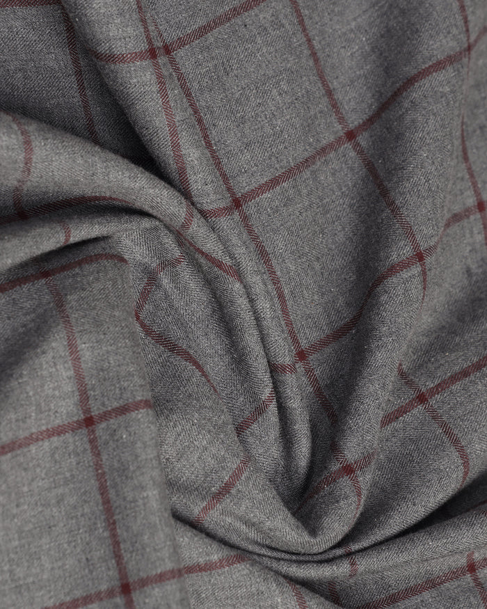 Grey Check Shirt - Wishk