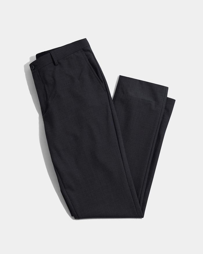 Grey Melange Textured Trouser - Dixon