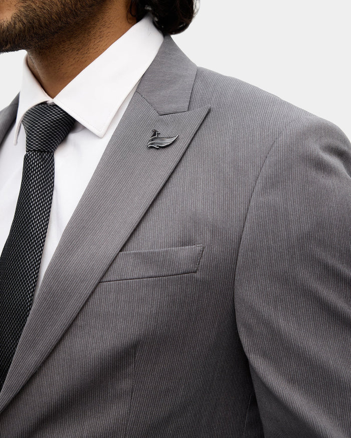 Grey Two Piece Stripe Suit - Chay
