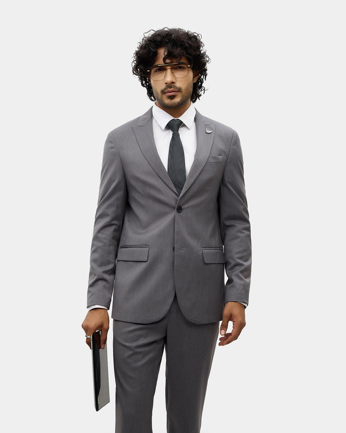 Grey Two Piece Stripe Suit - Chay