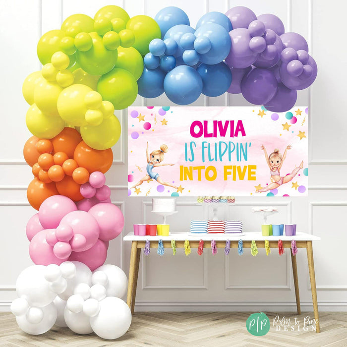 Gymnastics Birthday Banner