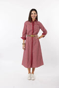 Harper Dress | Dark Red Gingham