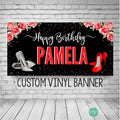 High Heels and Roses Party Banner