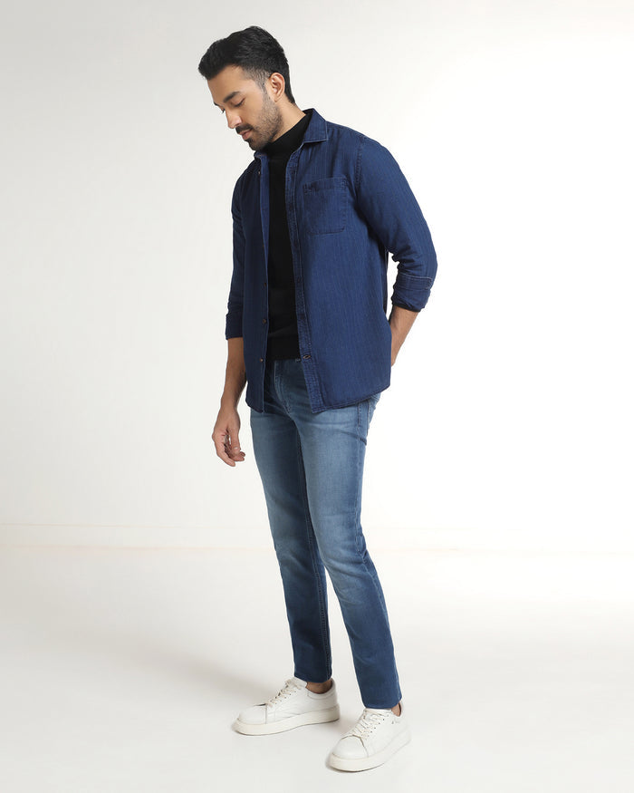 Indigo Stripe Shirt - Zivago