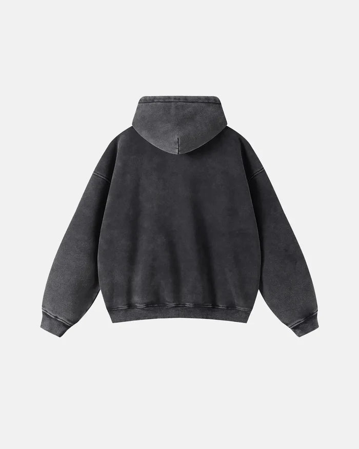 INFLATION Vintage Washed Zip Up Hoodie