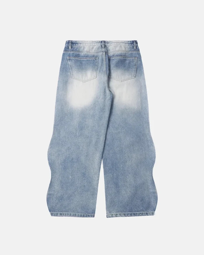 INFLATION Wave Washed Baggy Jeans