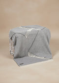 John Hanly Cashmere Merino Throw | Grey