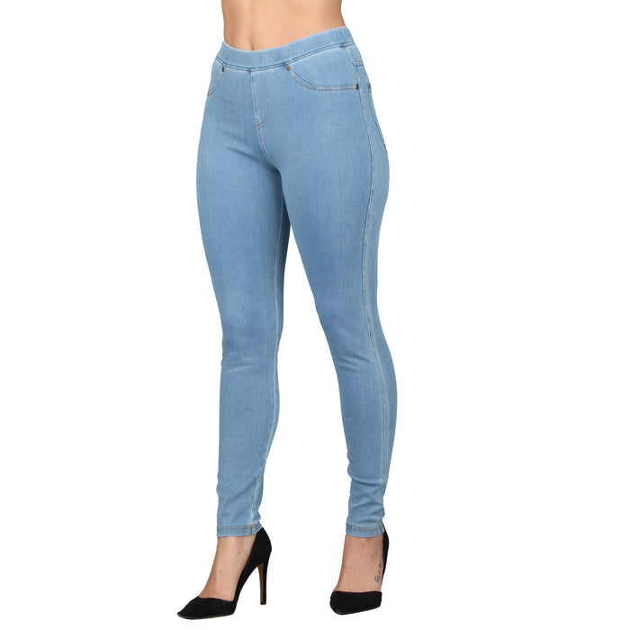 Light Blue With Gold Stitching / S-M