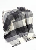 John Hanly Cashmere Merino Throw | Black Grey