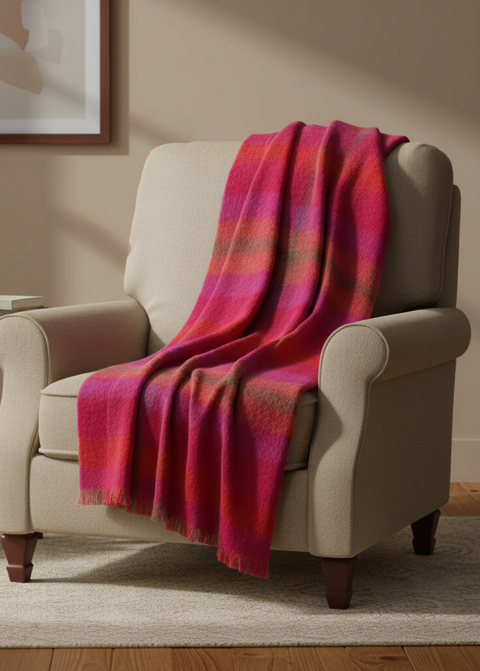 John Hanly Large Mohair Throw