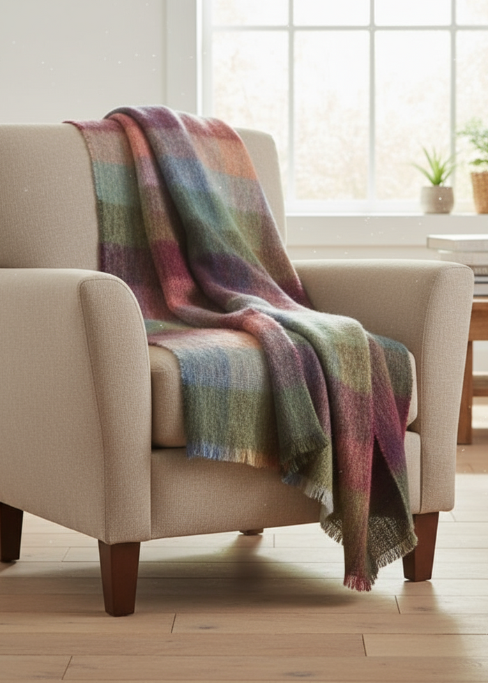 John Hanly Mohair Throw Watercolor Monet *BEST SELLER*