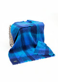 John Hanly Mohair Throw | Navy Blue Aqua