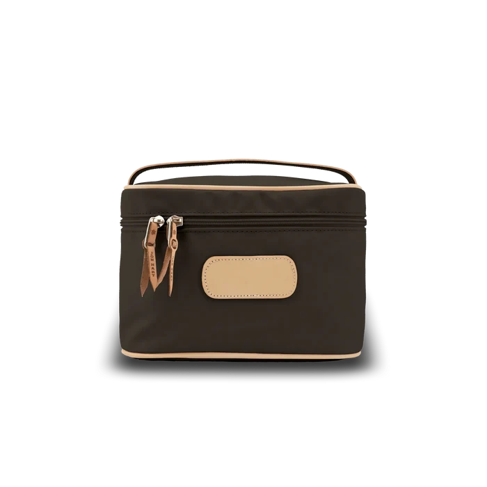 Jon Hart Makeup Case | Espresso Coated Canvas