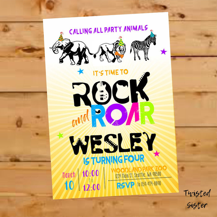 Personalized Jungle Birthday Invitation
