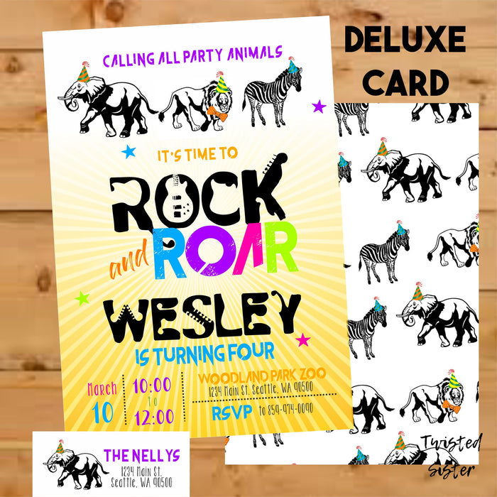 Personalized Jungle Birthday Invitation
