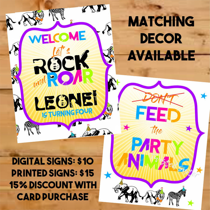 Personalized Jungle Birthday Invitation