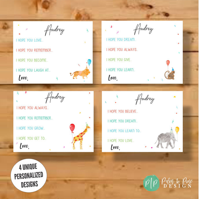 Jungle Birthday Wish Cards