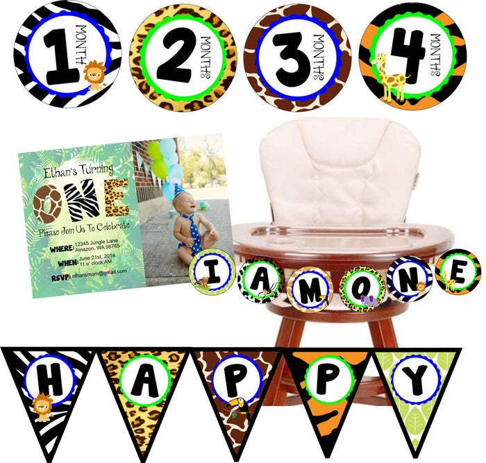 Jungle Themed Thank you card