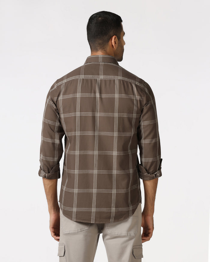 Khaki Check Shirt - Artem