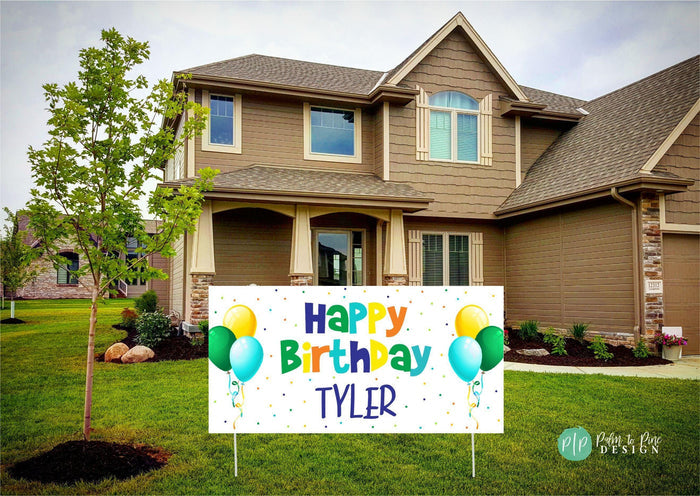 Kids Happy Birthday Banner