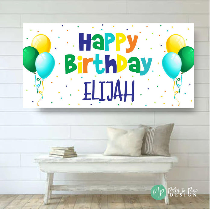 Kids Happy Birthday Banner